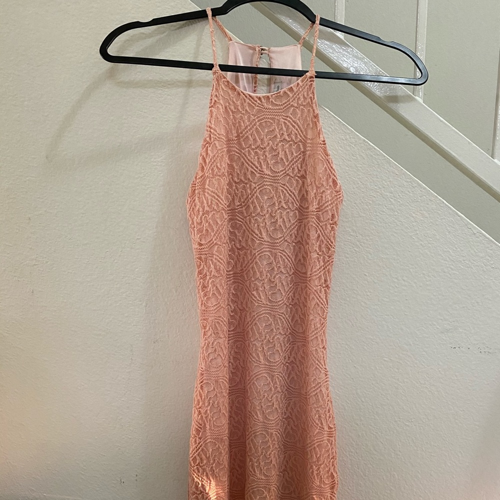 Charlotte Russe Pink Lace Dress